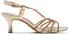 Marco Tozzi Sandalen mit Absatz Glitzer Vegan metallic gold