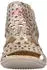 Rieker Summer Shoe Sandal Block Heel with Fashionable Shaft Design beige multi