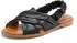 Lascana Sandal made of Leather with Elastic Straps schwarz
