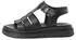 Tamaris Strappy Sandal with Wedge Heel schwarz