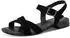 Tamaris Sandal Block Heel Strappy Sandal with Cross Strap schwarz