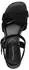 Tamaris Sandal Block Heel Strappy Sandal with Cross Strap schwarz