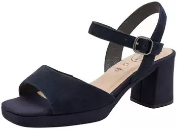 Tamaris Plateau Riemchensandalette dunkelblau