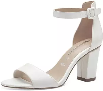 Tamaris Genuine Leather Sandal wei&szlig;