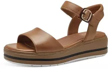 Jana Shoes Wedge/Plat Sand (8-28710) cognac