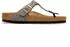 Birkenstock Gizeh Synthetik leo grey/taupe (schmal)
