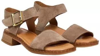 Desa Women's Suede Sandals with Buckle Detail nerz