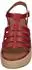 FitWear Platfforms Espadraille Leather Fisherman Wedge Sandals burnt berry