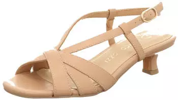 Marco Tozzi Damen Sandale mit Feel Me Fußbett cappuccino