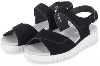 Semler C7085042 Flat Sandals Suede schwarz