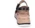 Gabor Twist Nappa Leather Sandal with Wedge Heel and Braided Pattern schwarz