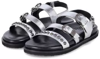 Bullboxer 6RF0110801 Flat Sandals Leather silber