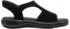 Jana Shoes 28600 Women's T-Bar Sandals with Wedge Heel schwarz