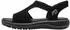 Jana Shoes 28600 Women's T-Bar Sandals with Wedge Heel schwarz