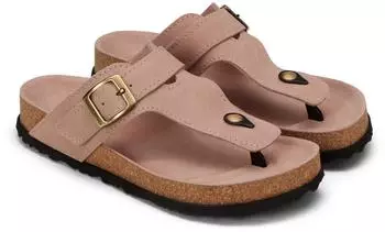 Marc O'Polo Soft Suede Leather Sandal rosa