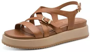 Tamaris Heeled Sandals Leather braun