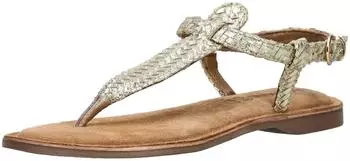 Lazamani Sandals Leather Toe Separator gold