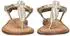 Lazamani Sandals Leather Toe Separator gold