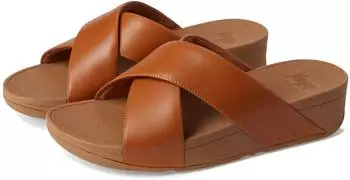 FitWear Lulu Cross Slide - Leather light tan