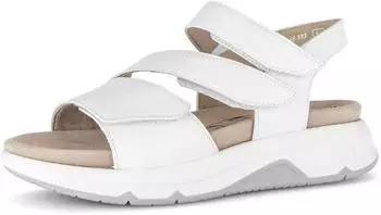 Gabor Sandal Wedge Heel, Strappy Sandal in Comfort Width G weiß