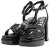 Buffalo MAY MSS CROSS High Heel Mule schwarz