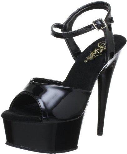 Pleaser Delight 609 paint-black/black