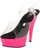 Pleaser Delight 608UV transparent/neon pink