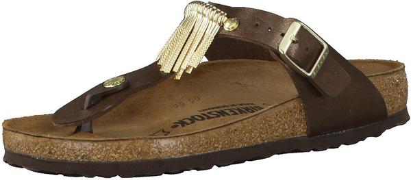 Birkenstock Gizeh Birko-Flor Graceful toffee fringe