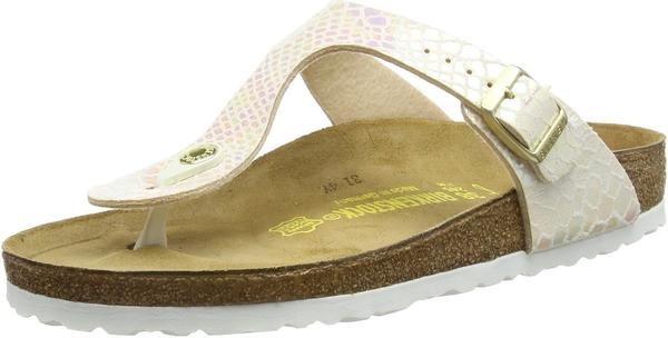 Birkenstock Gizeh Birko-Flor Shiny Snake cream (normal)