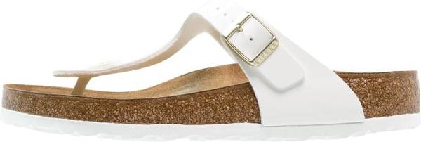 Birkenstock Gizeh Birko-Flor white/gold
