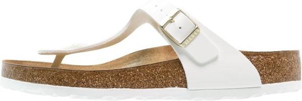 Birkenstock Gizeh Birko-Flor (normal) white/gold