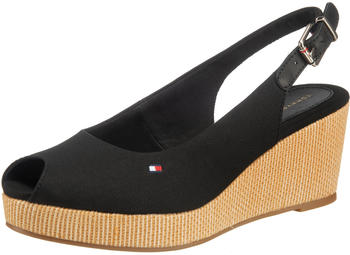 Tommy Hilfiger Iconic Elba Slingback Wedges (FW0FW04788) black