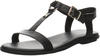 Tommy Hilfiger Metal Ring Leather Flat Sandals (FW0FW04882) black