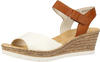 Rieker Sandals (61953-80) white/cognac
