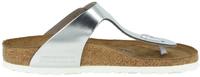 Birkenstock Gizeh Birko-Flor (schmal) metallic silver