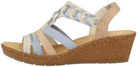Rieker Sandals blue/white/rose/beige (V1975-60)