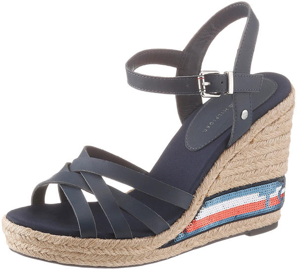 Tommy Hilfiger Tommy Sequins High Wedge Sandal (FW0FW04843) sport navy