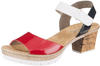 Rieker Sandals rosso/weiss/marine (V2953-33)