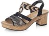 Rieker Sandalette, Sommerschuh, Sandale, Plateauabsatz, in elegantem Look