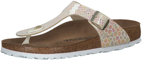 Birkenstock Gizeh Birko-Flor Shiny Snake cream (schmal)