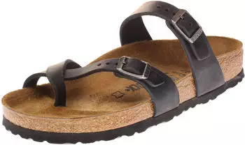 Birkenstock Mayari Nubukleder geölt Schwarz (normal)