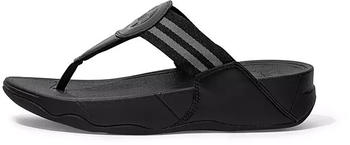 FitWear WALKSTAR Webbing Toe-Post Sandals all black