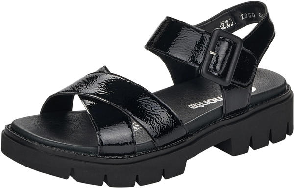 Remonte Dorndorf Sandals (D7950) black patent