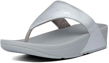 FitWear Lulu Leather Toepost Thong Sandals silver