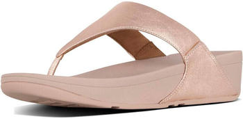 FitWear Lulu Leather Toepost Thong Sandals rose gold