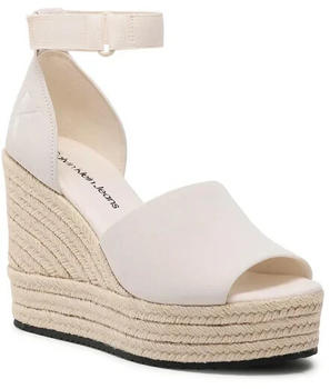 Calvin Klein Jeans Wedge Sandal Wide Su Con YW0YW00963 ancient white
