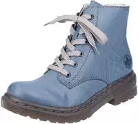 Rieker Schn&uuml;rboots, Schn&uuml;rstiefelette, Blockabsatz, mit Logopr&auml;gung