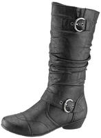 Aniston SHOES Stiefel Used-Look, mit gerafftem Schaft schwarz 37 EU