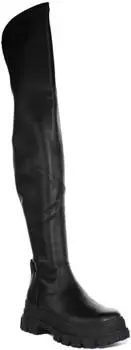 Buffalo Overknees Aspha Stretch Vegan Nappa schwarz Buffalo Overknees Aspha Stretch Vegan Nappa schwarz