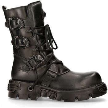 New Rock 391-S18 schwarz Echtleder